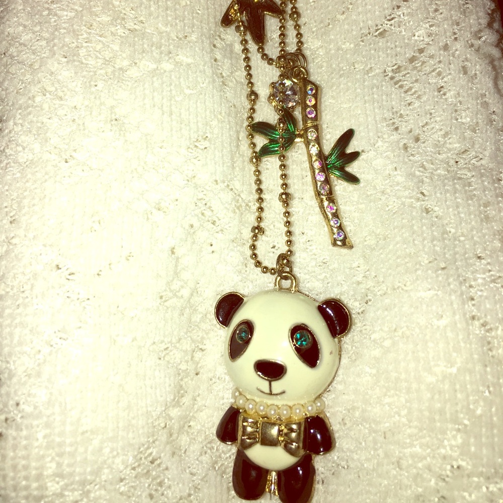 Panda double chain necklaces